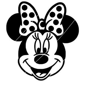 Minnie Mouse Polkadot‎ Bow Permanent Vinyl Decal Car Mug Cup 4”